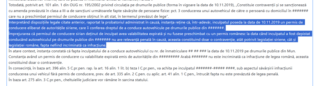 conducerea fără permis la prima abatere